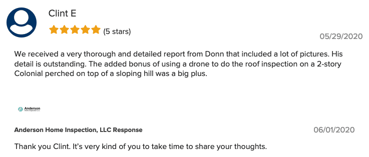 BBB Review Milwaukee Waukesha Donn Anderson Home Inspection